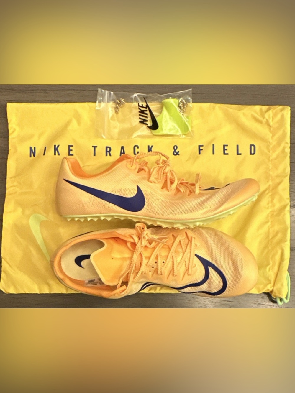 Nike Zoom JA Fly 4 Citron Pulse Indigo DR2741-800 Track Shoes Mens Size 11.5 New